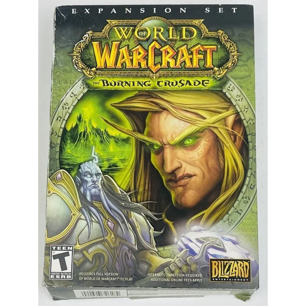 Lot 2 PC Computer Games Warlock & World of Warcraft Burning Crusade Expansion